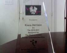 Kiana 2010-2011 Theatre Group Award